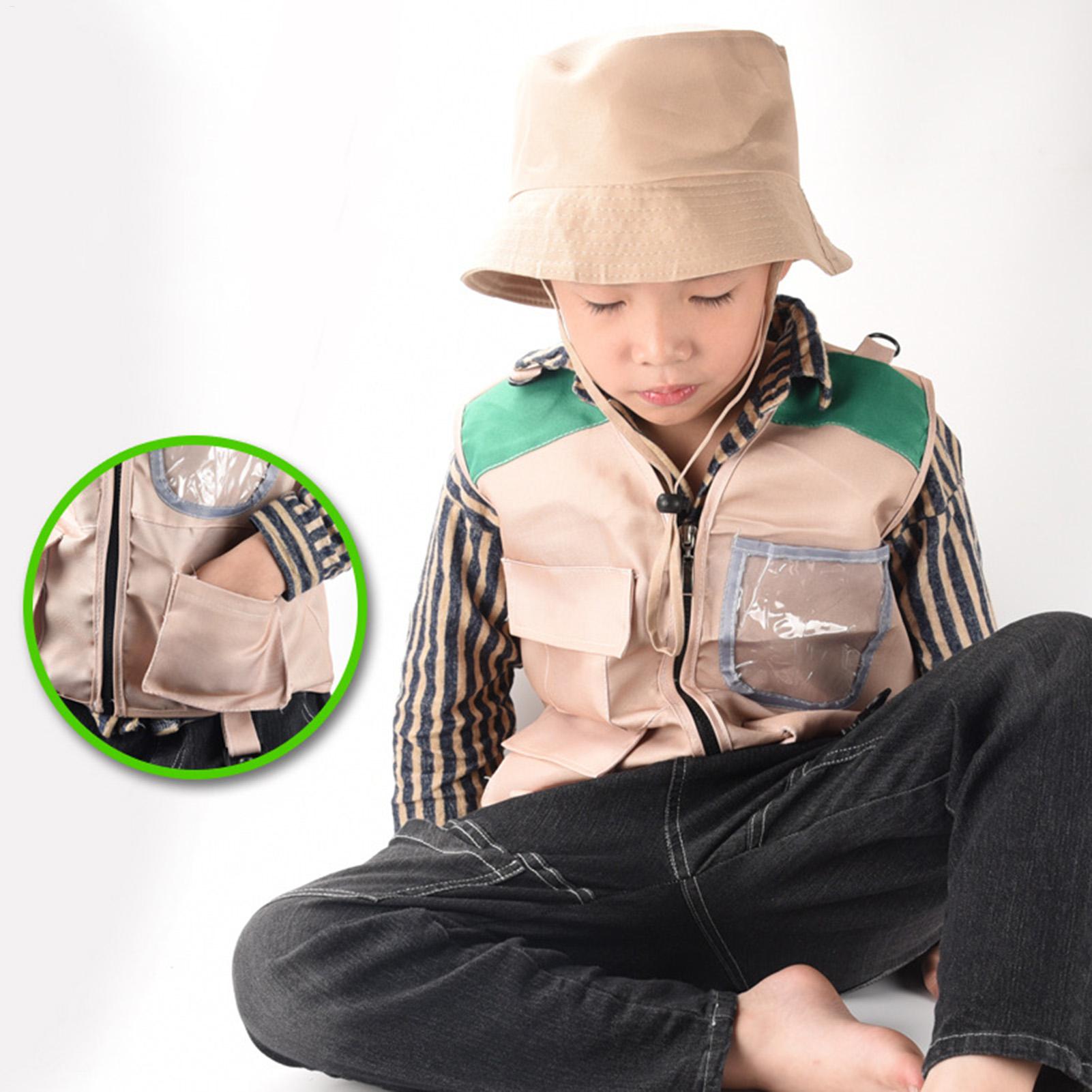 Kids Outdoor Adventure Kit - Kids Explorer Vest and Hat Halloween