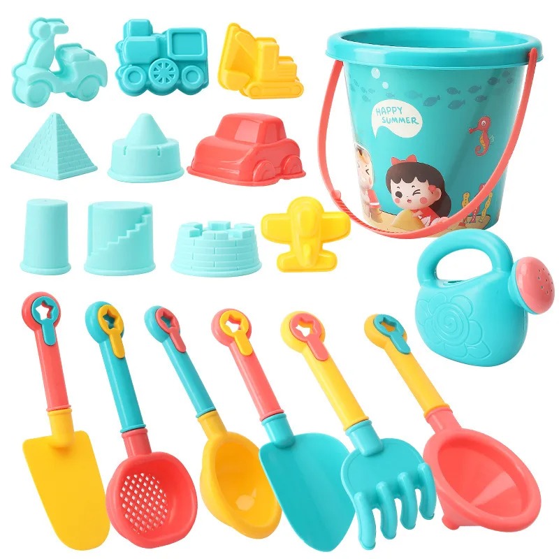 Kids Outdoor Car - 18PCS Beach Toy Set Bucket Seaside