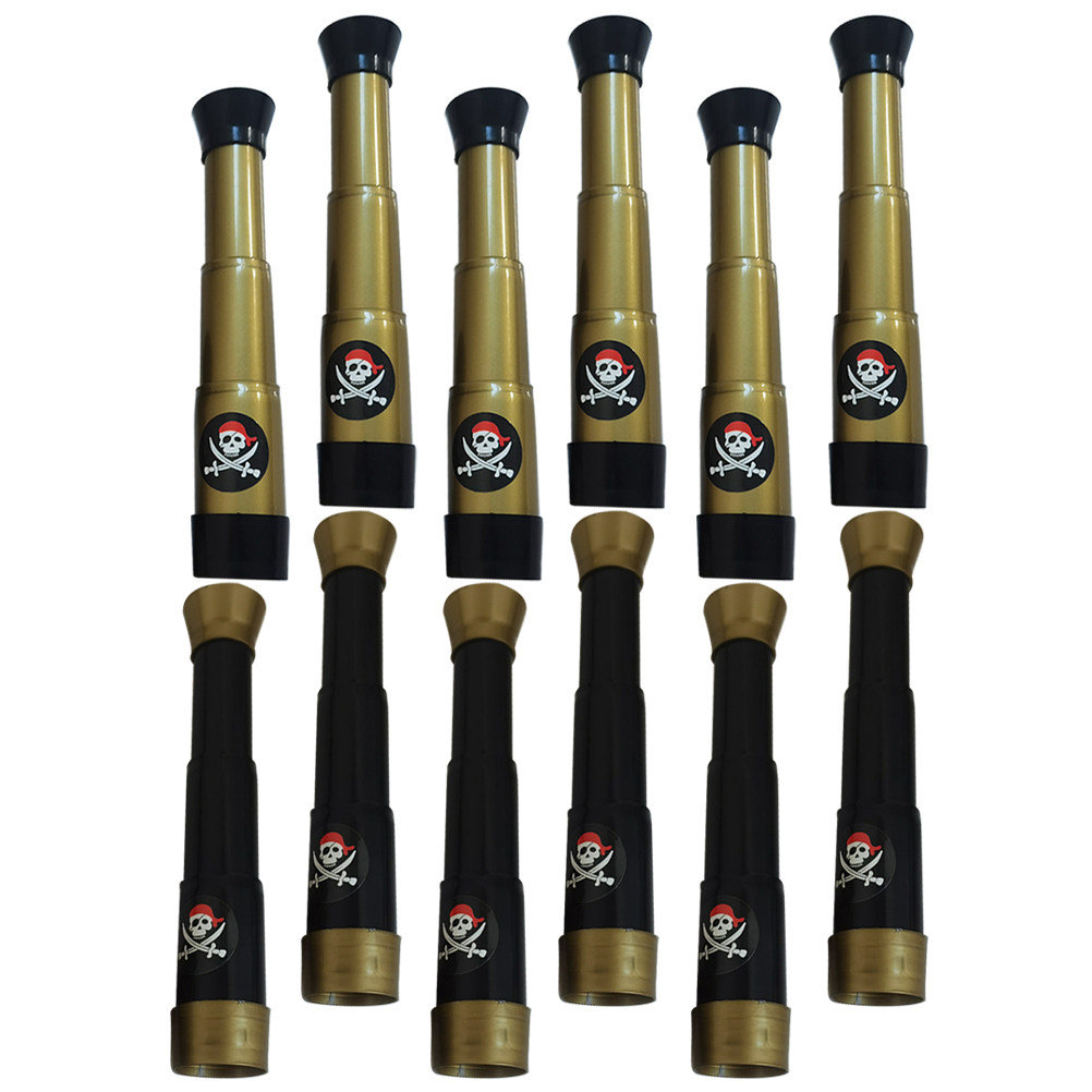 Kids Outdoor Adventure Kit - 12Pcs Kids Pirate Telescope Set Monocular