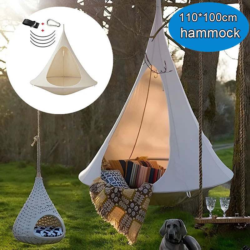 Kids Outdoor Tent - Outdoor Waterproof Hammock Double Cacoon Hanging