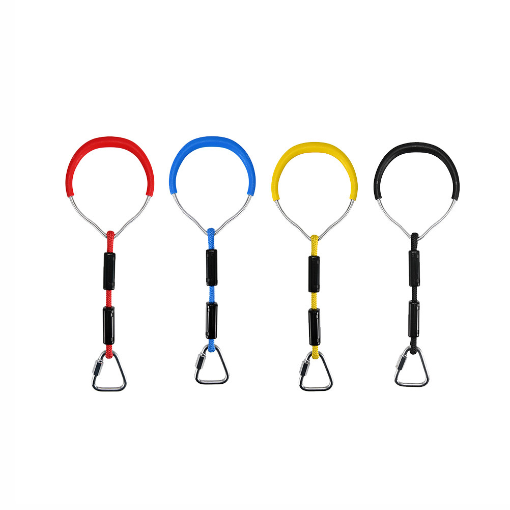 Play Kids Outdoor - 2Pcs Colorful Kids Climbing Rings Solid