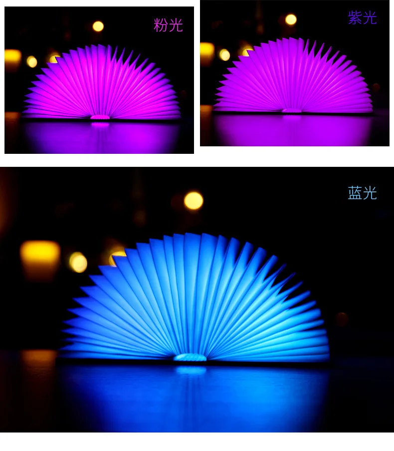 3D Folding Creative LED Night  - Kids Outdoor Wooden Table recension och pris