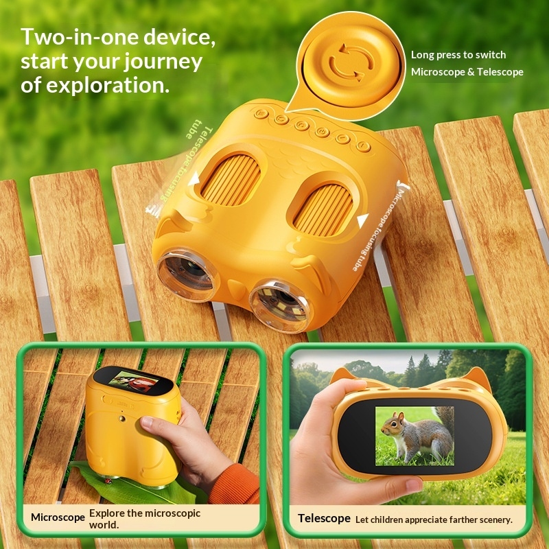 2-in-1 Educational Kids Binocu - Kids Outdoor Microscope recension och pris