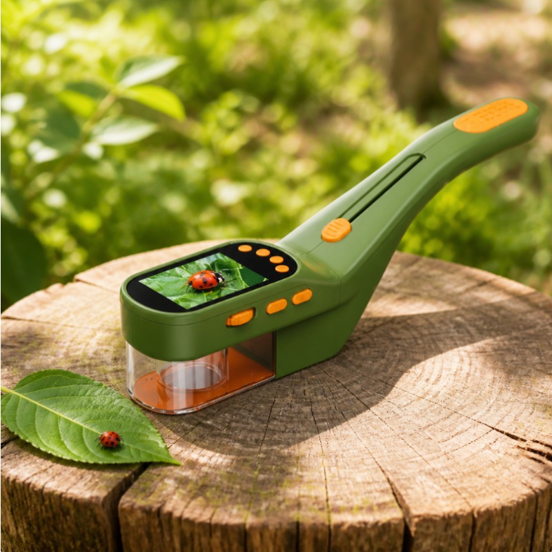 2 In 1 Kids Handheld Digital M - Kids Outdoor Microscope recension och pris