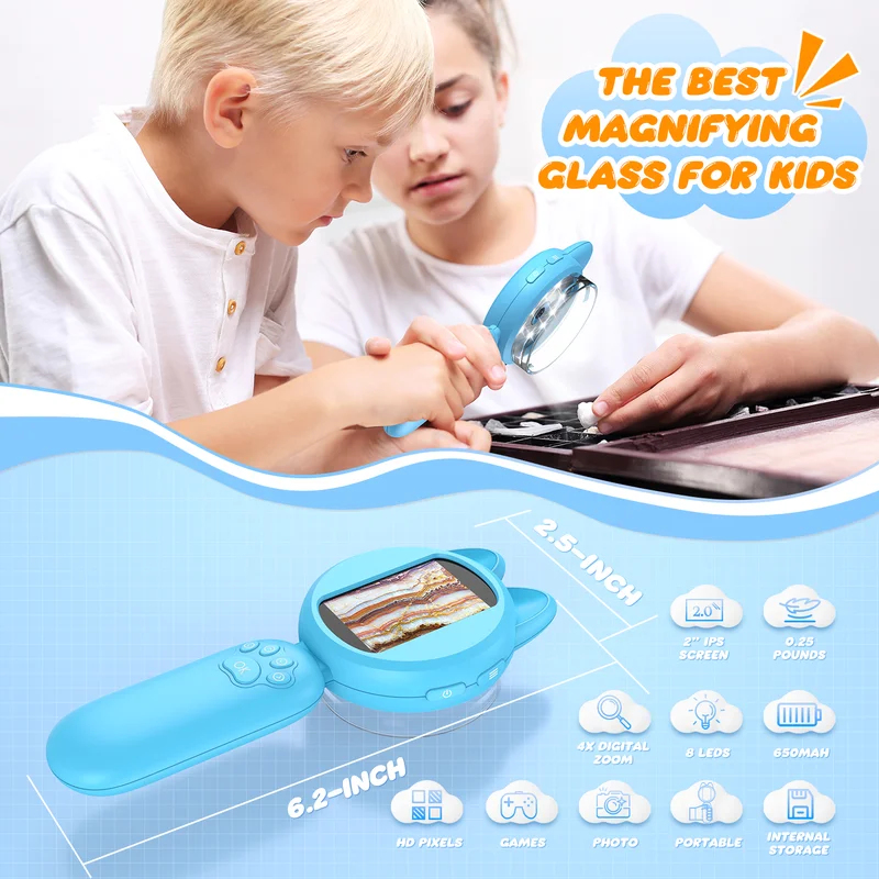2inch IPS Digital Microscope 1 - Kids Outdoor Microscope recension och pris