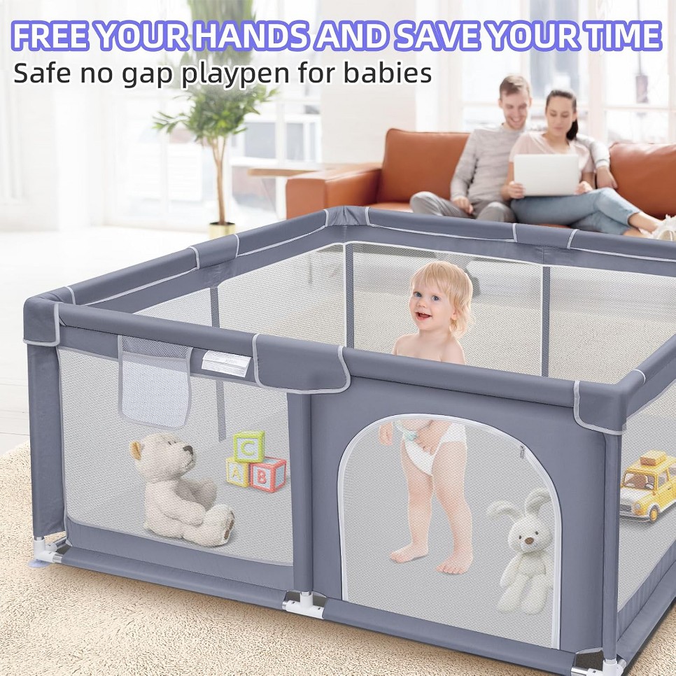 Baby Playpen, Extra Large Play - Kids Outdoor Playhouse recension och pris