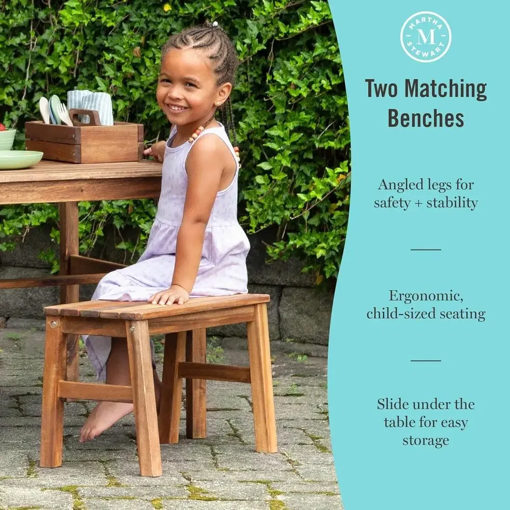 Kids Outdoor Crat Table and 2  - Kids Outdoor Wooden Table recension och pris