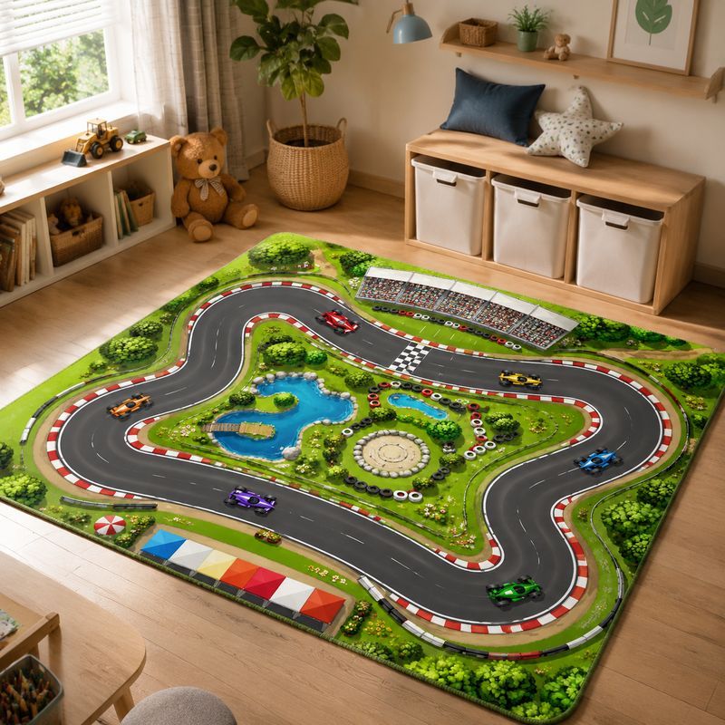 VIKAMA Kids Farm Zoo Play Rug  - Kids Outdoor Zoo recension och pris