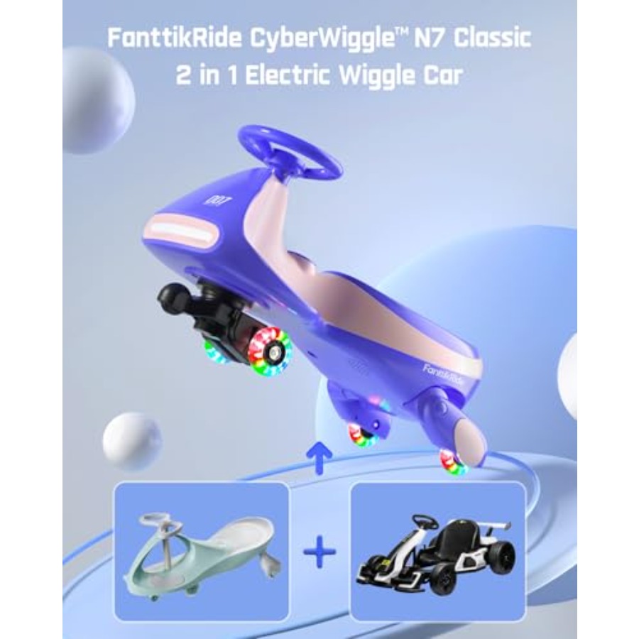 N7 Classic Electric Wiggle Car - Ride On Toy Car recension och pris