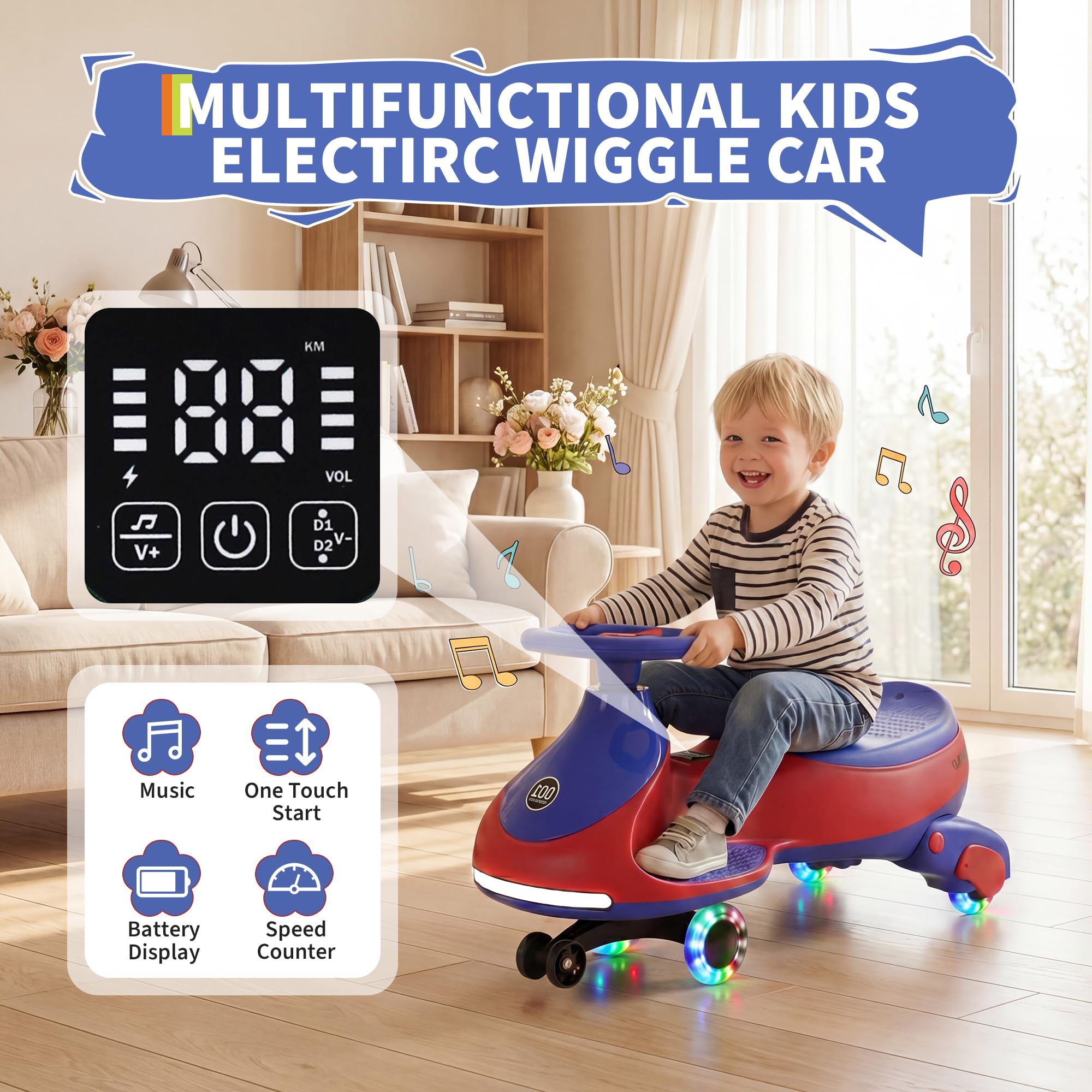 12V Electric Wiggle Car Kids W - Ride On Toy Car recension och pris