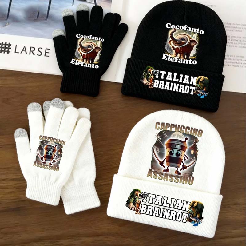 2pcs Italian Brainrot Animals  - Kids Outdoor Gloves recension och pris