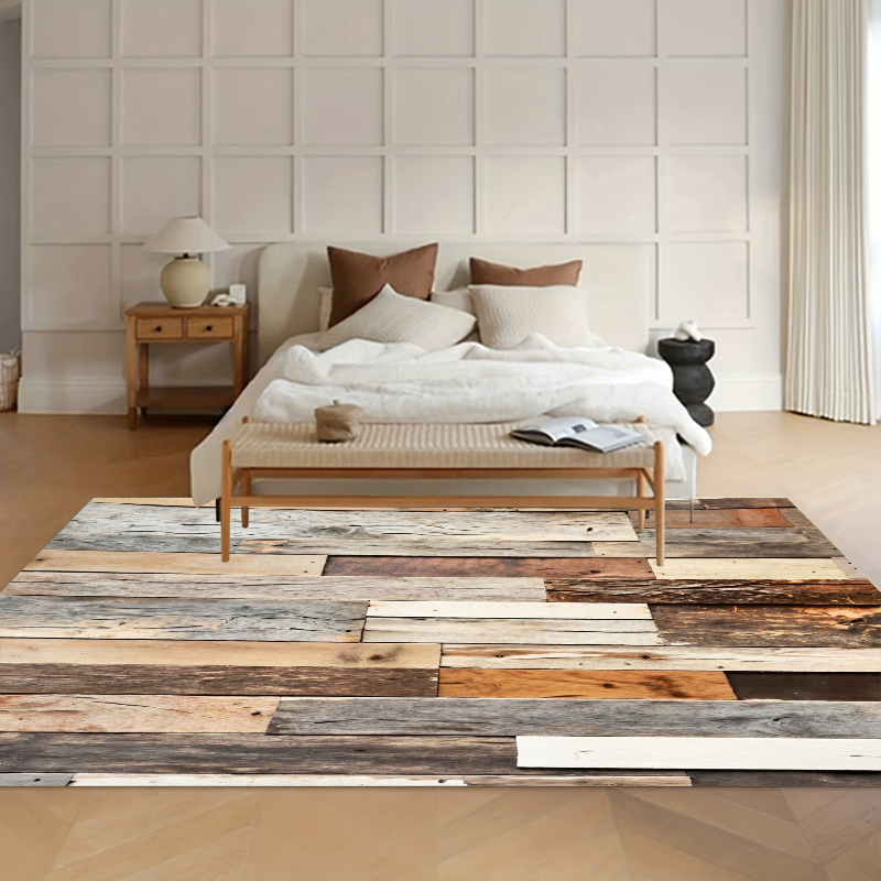 Anti-slip Carpet 3D Wood Grain - Kids Outdoor Wooden Table recension och pris