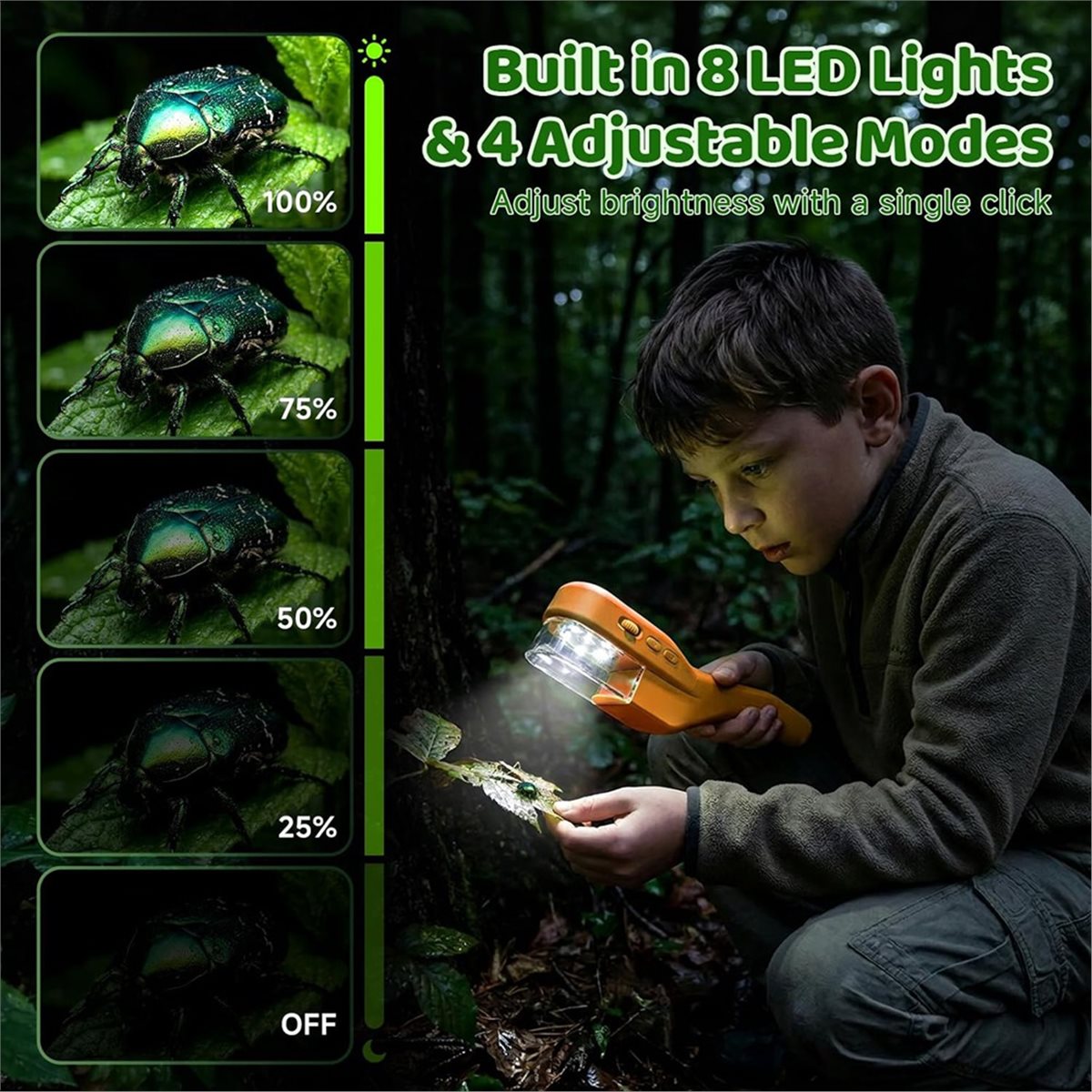 500X Handheld Microscope for K - Kids Outdoor Microscope recension och pris