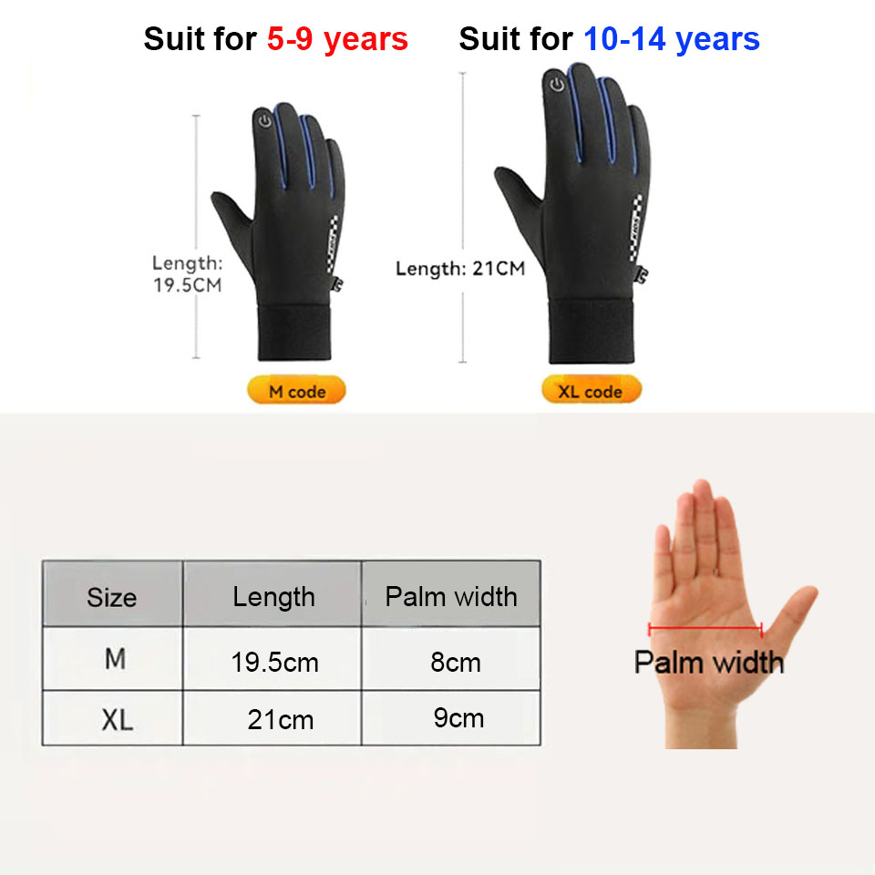 GTUBIKE Children's Gloves Touc - Kids Outdoor Gloves recension och pris