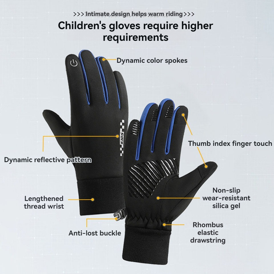 GTUBIKE Children's Gloves Touc - Kids Outdoor Gloves recension och pris
