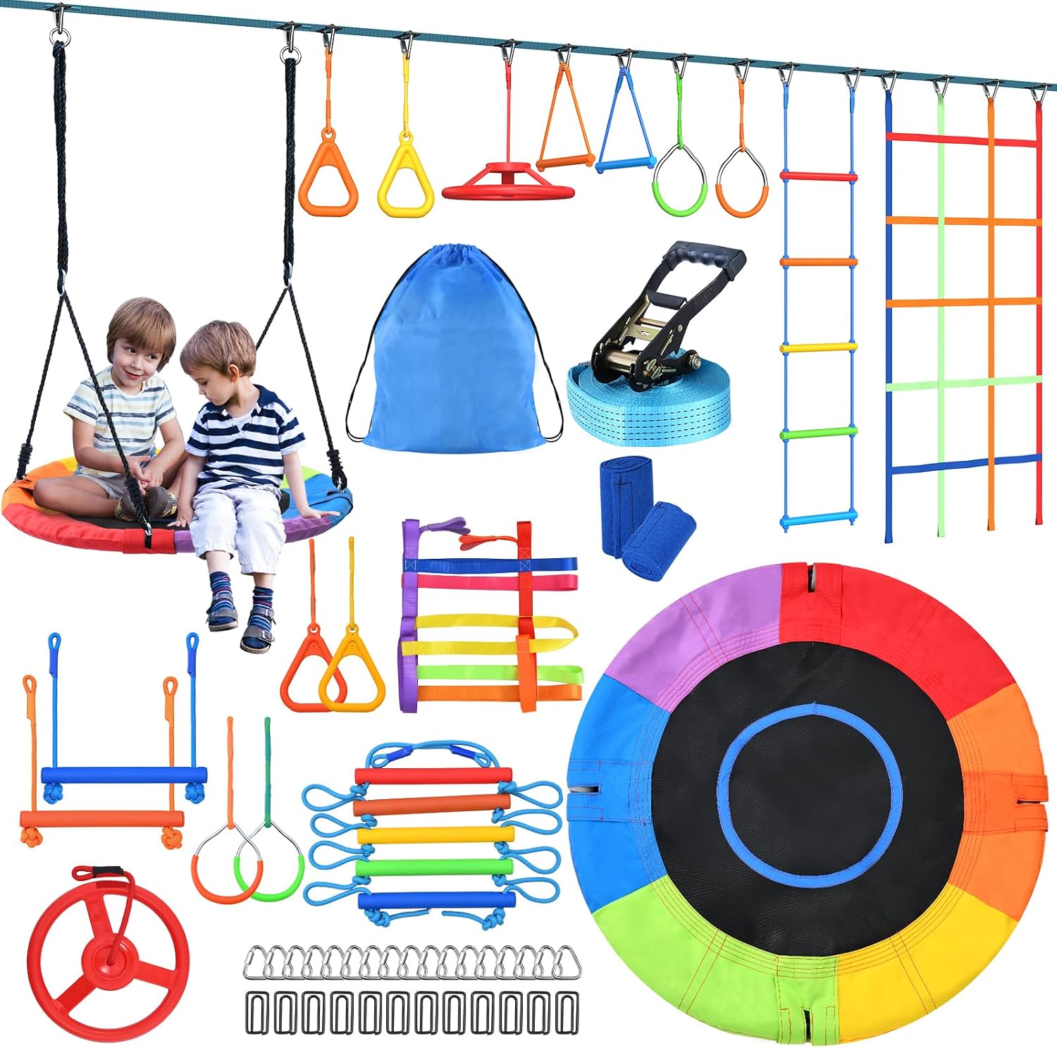 Kid Outdoor Ninja Warrior Obst - Kids Outdoor Ninja Course recension och pris