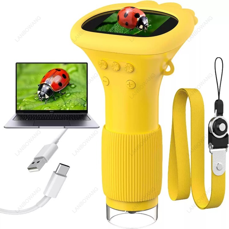 2 Inch IPS Kids Digital Micros - Kids Outdoor Microscope recension och pris