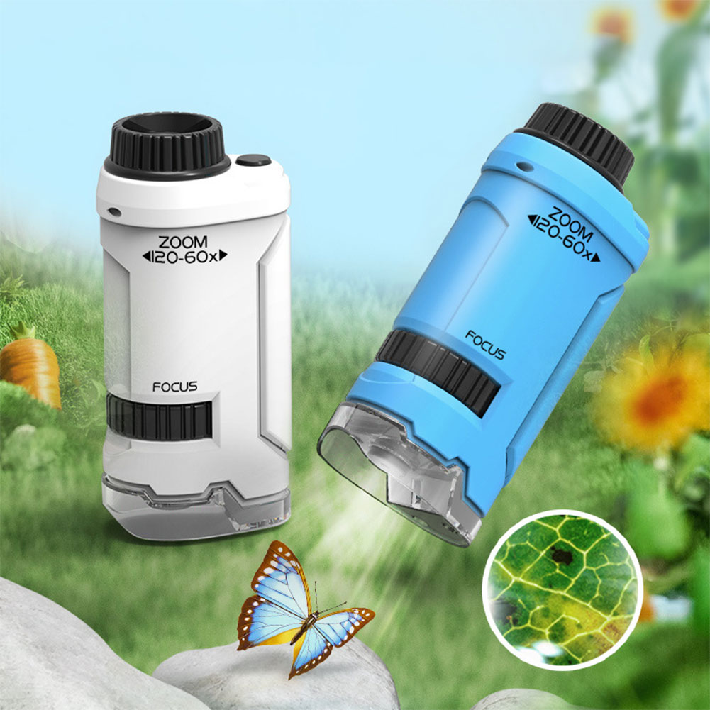 New 60x-120x Handheld Microsco - Kids Outdoor Microscope recension och pris