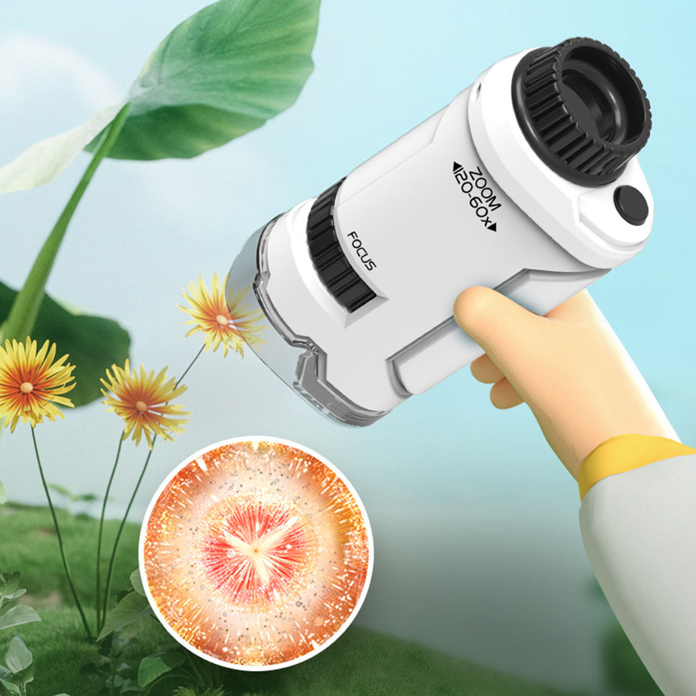 New 60x-120x Handheld Microsco - Kids Outdoor Microscope recension och pris