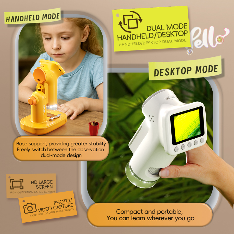 1600X Handheld Microscope 2 In - Kids Outdoor Microscope recension och pris