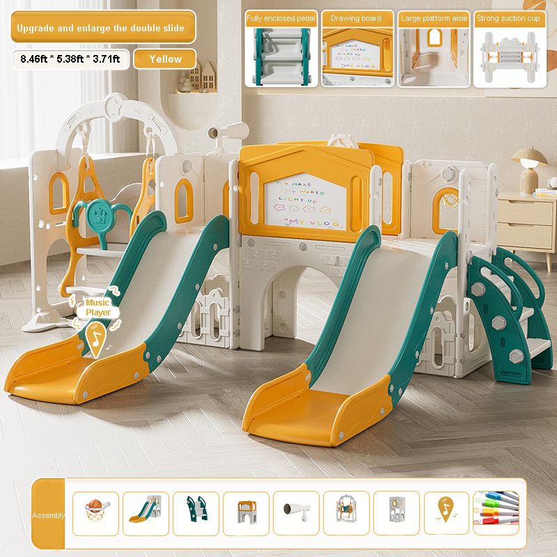 Double Slide Set Toddlers Indo - Kids Outdoor Climber recension och pris