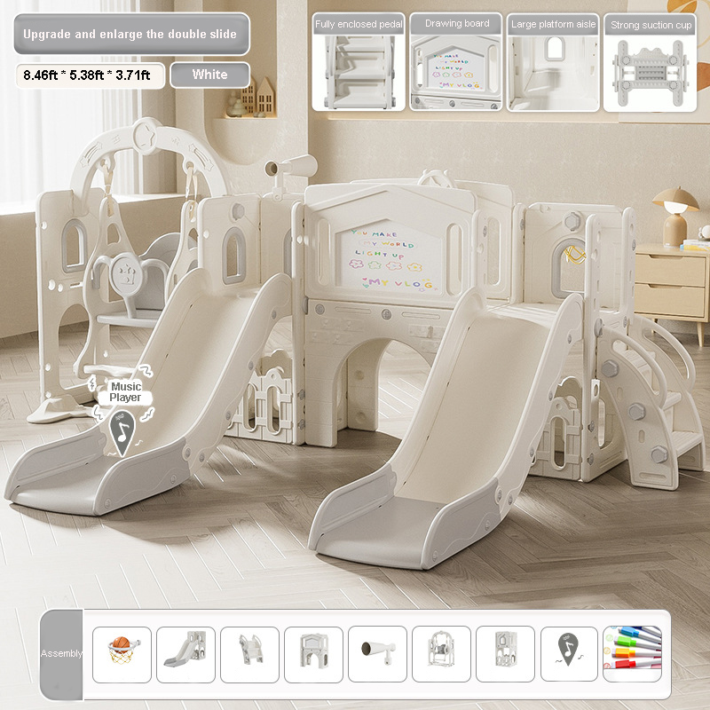 Double Slide Set Toddlers Indo - Kids Outdoor Climber recension och pris