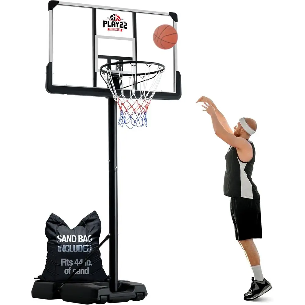 Adjustable 44 Shatterproof Bas - Kids Outdoor Basketball recension och pris